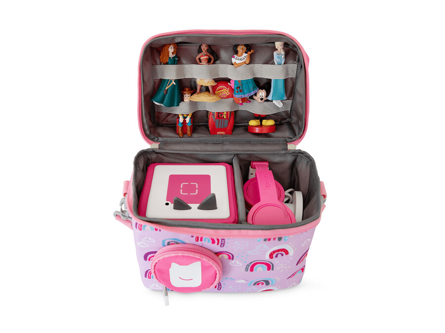 listen go-tas voor toniebox - pink over the rainbow