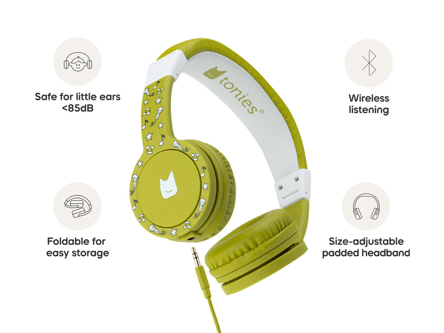 groene koptelefoons voor kinderen - toniebox 1