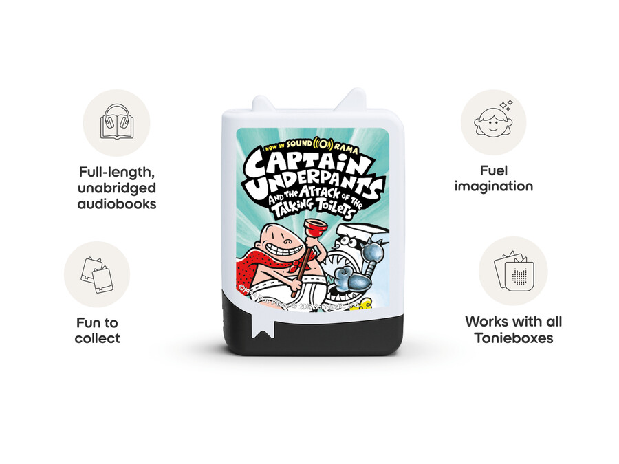 captain underpants luisterboek tonies - 4-pack