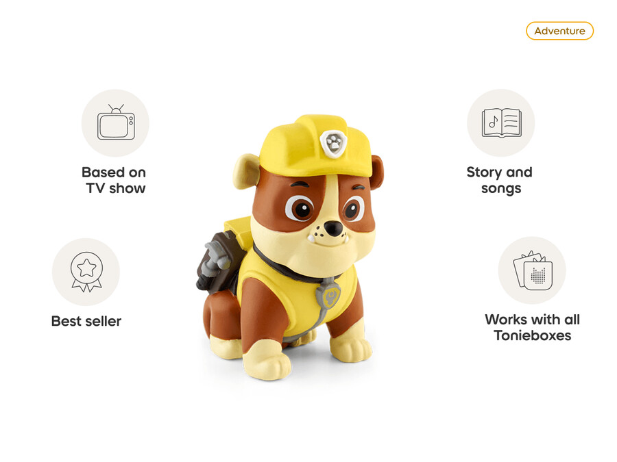 paw patrol rubble tonie