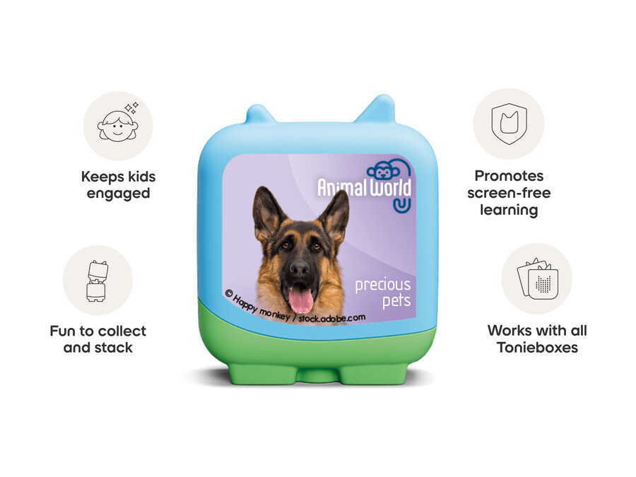 animal world precious pets clever tonies - 4-pack