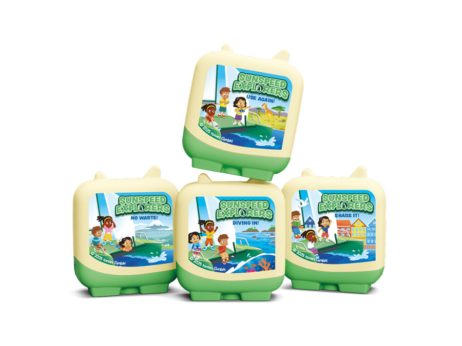 sunspeed explorers clever tonies - verpakking van 4 stuks