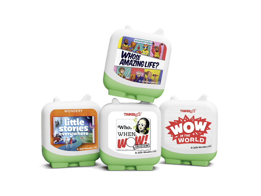 wondery kids clever tonies - verpakking van 4 stuks