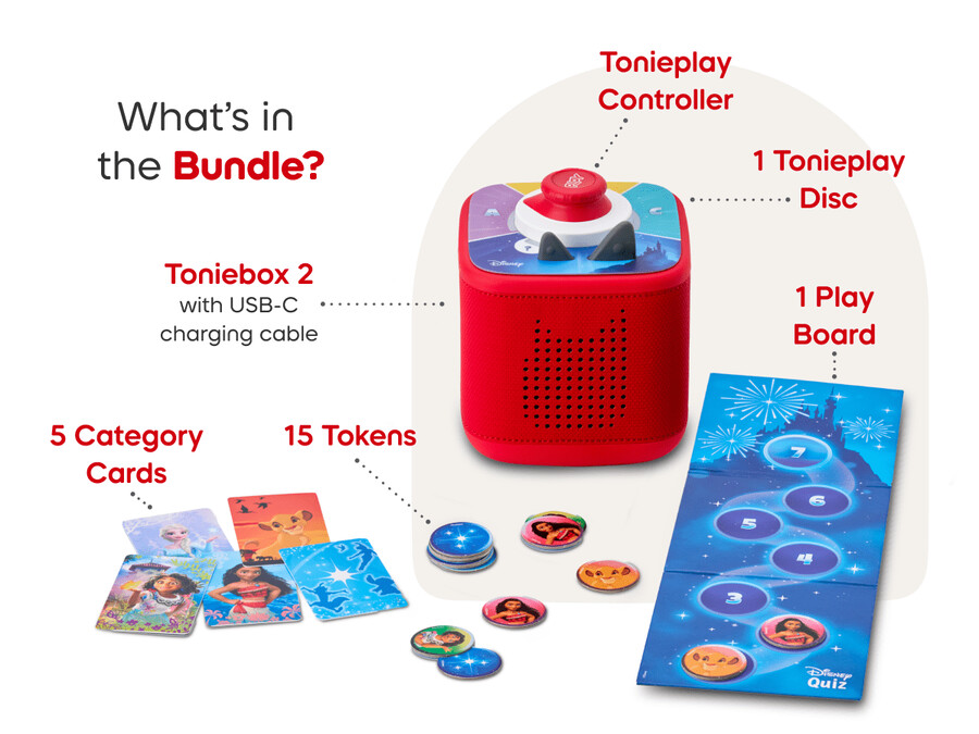 toniebox 2 disney-spelbundel - zonsondergangrood