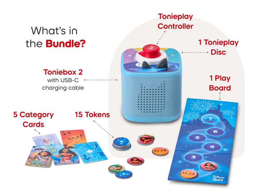 toniebox 2 disney-spelbundel - hemelsblauw