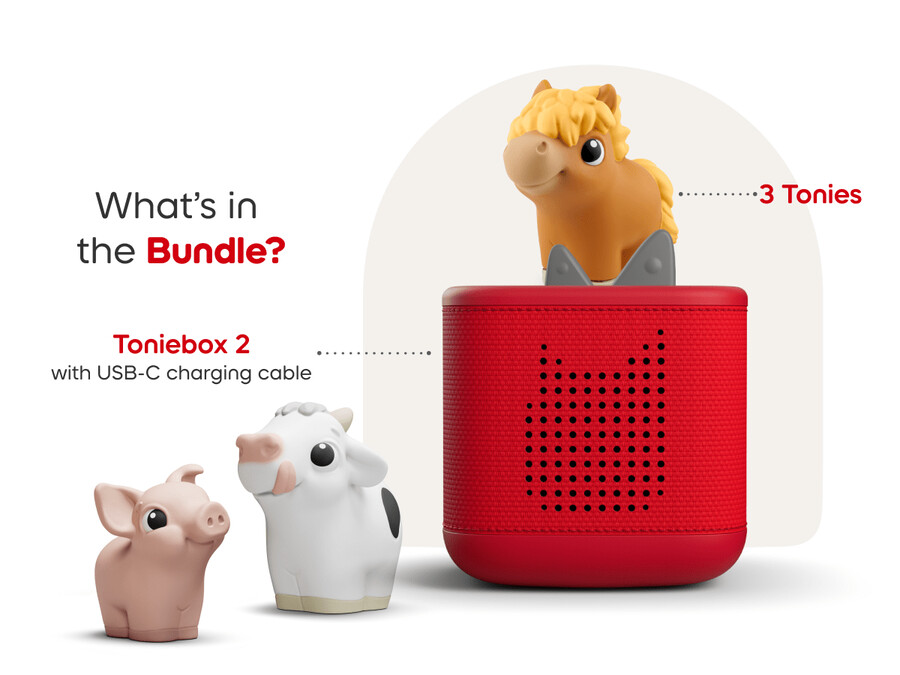 toniebox 2 mijn eerste tonies-bundel - zonsondergangrood