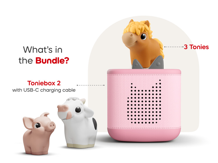 toniebox 2 mijn eerste tonies-bundel - wolkenroze