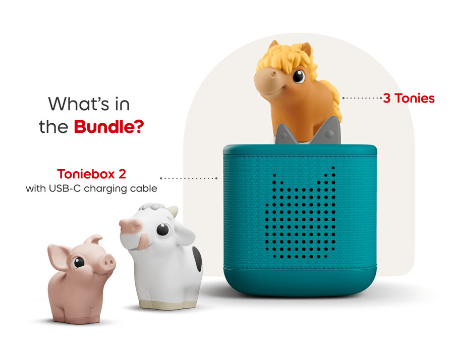 toniebox 2 mijn eerste tonies-bundel - tropisch turquoise