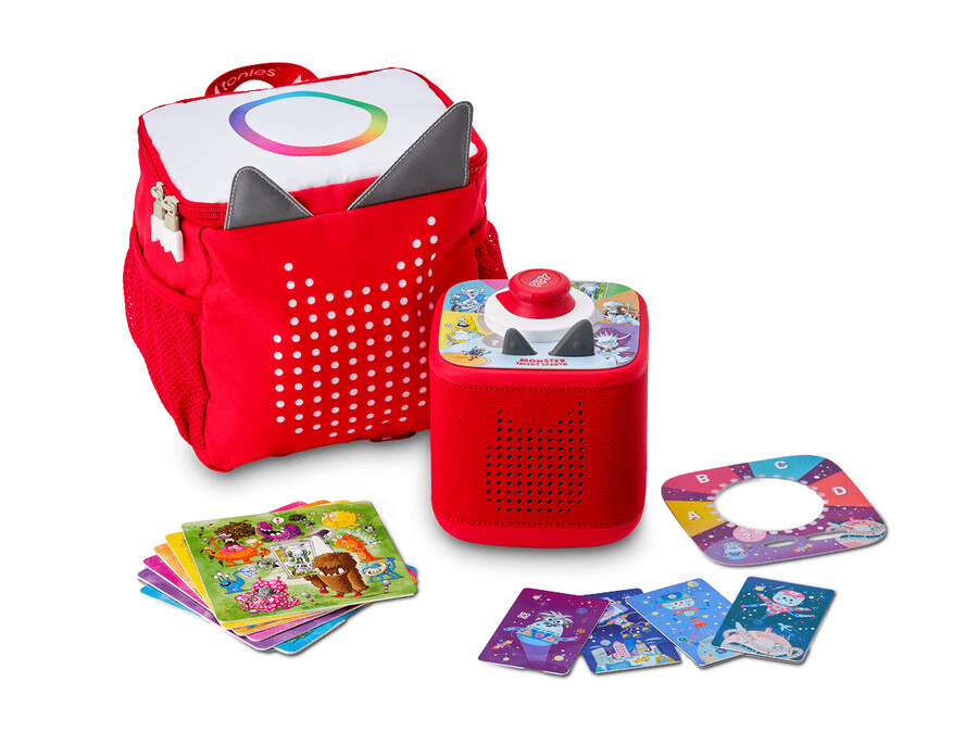 toniebox 2 tonies originals game bundle - sunset red