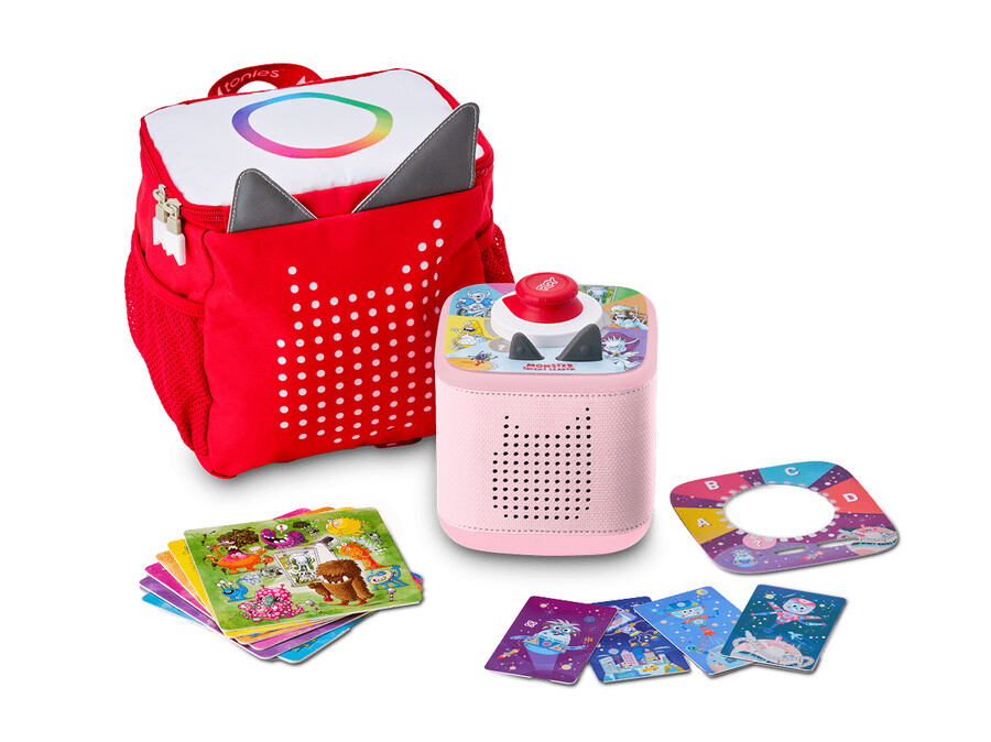 toniebox 2 tonies originals game bundle - cloud pink